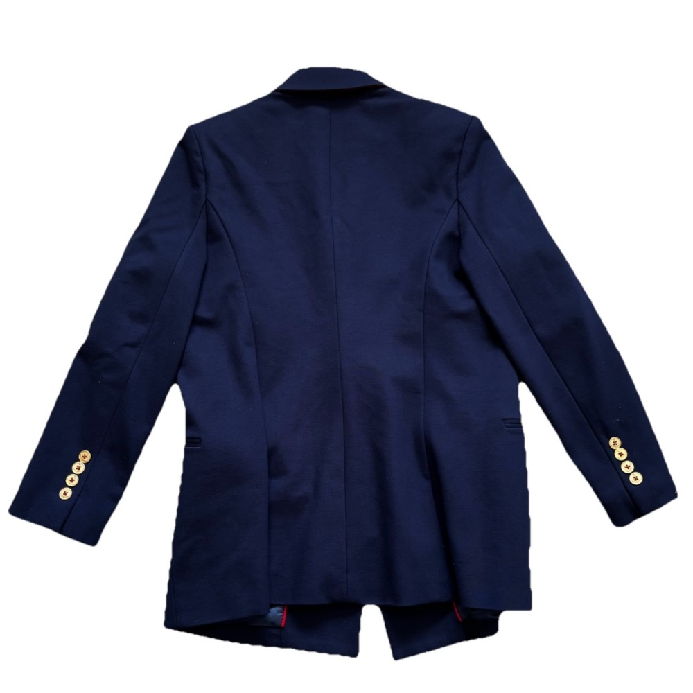 J. McLAUGHLIN Navy Jacket W/ Gold Buttons Career Sophisticated Modern Chic 8 - Picture 2 of 8